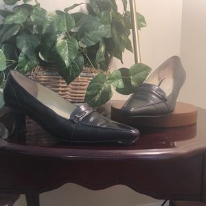 Naturalizer Blue Leather Pumps 7M Alivia